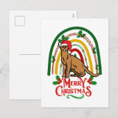Weihnachten Abessinier Frohe Weihnachtskatze (Vorne/Hinten)