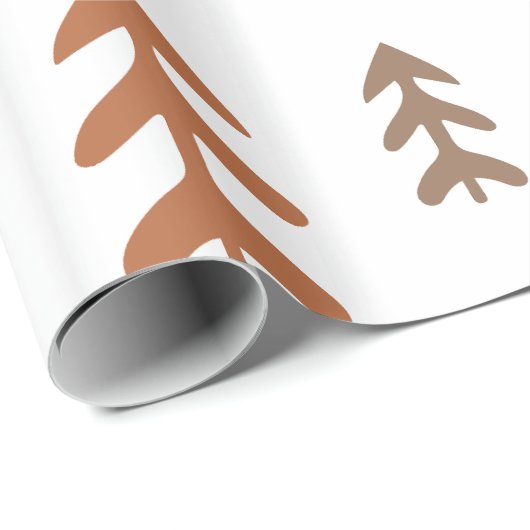 Weihnachten | Abstrakte Baumstruktur | Muster | Mi Geschenkpapier (Rolleneckpunkt)