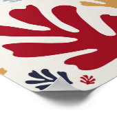 Weihnachten Abstrakte Blätter Mittelalter Moderne Poster (Ecke)