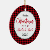 Weihnachten Abuela Abuelo Foto Keramik Ornament (Rechts)