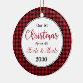 Weihnachten Abuela Abuelo Foto Keramik Ornament (Links)