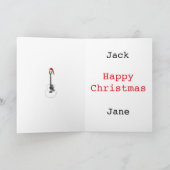 Weihnachten Acoustic Gitarre Kunst, Dichtung und M Karte (Innenseite)