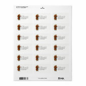 Weihnachten Adressaufkleber (Vorne)