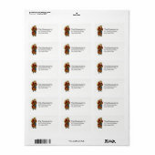 Weihnachten Adressaufkleber (Vorne)