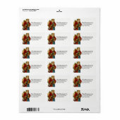 Weihnachten Adressaufkleber (Vorne)