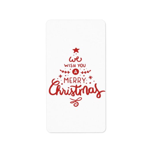 Weihnachten Adressaufkleber (Vorne)