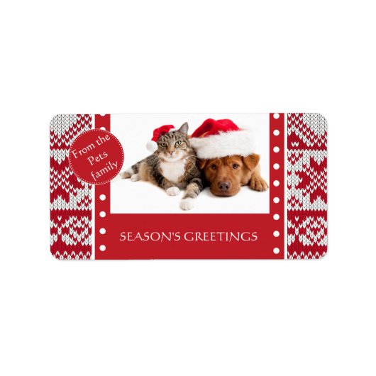 Weihnachten Adressaufkleber (Vorne)