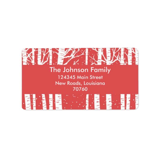 Weihnachten Adressaufkleber (Vorne)