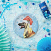 Weihnachten - Afghanischer Hund Pappteller (Party)