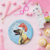 Weihnachten - Afghanischer Hund Pappteller (Party)