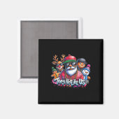 Weihnachten Afrikanischer Weihnachtsmann Sie mögen Magnet (Vorderseite/Rückseite)