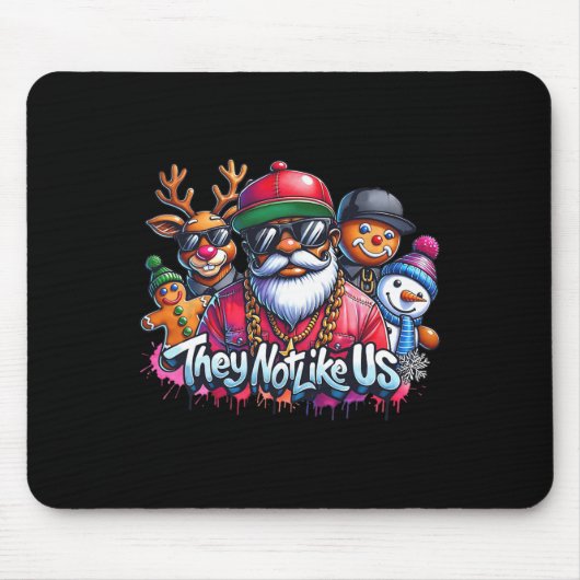 Weihnachten Afrikanischer Weihnachtsmann Sie mögen Mousepad (Vorne)