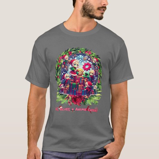 Weihnachten: AI Elves & Gears of Joy! T-Shirt (Vorderseite)
