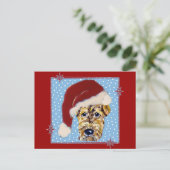 Weihnachten Airedale (Stehend Vorderseite)