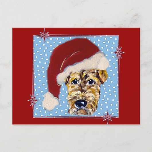 Weihnachten Airedale (Vorderseite)