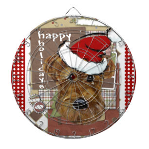 WEIHNACHTEN AIREDALE DARTSCHEIBE