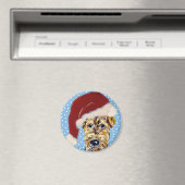 Weihnachten Airedale Magnet (In Situ (Geschirrspüler))