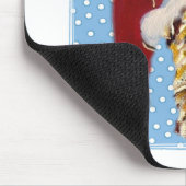 Weihnachten Airedale Mousepad (Ecke)