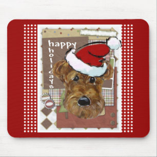 WEIHNACHTEN AIREDALE MOUSEPAD