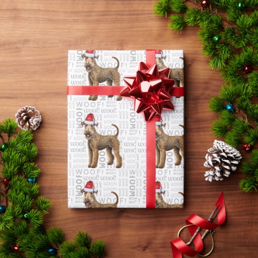 Weihnachten Airedale Terrier für Hunde Lover Urlau Geschenkpapier (Feiertagsgeschenk)