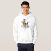 Weihnachten Airedale Terrier/Waliser Terrier Hoodie (Vorne ganz)