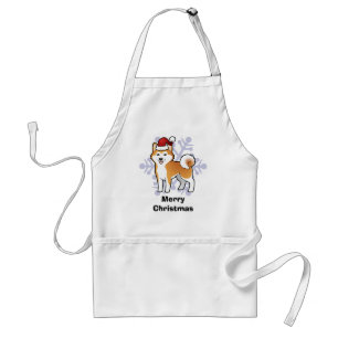 Weihnachten Akita Inu/Shiba Inu Schürze