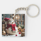Weihnachten - Akryllischer Schlüsselanhänger (Rückseite)