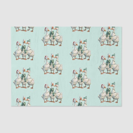 Weihnachten Albern Gänsefeiertag Jolly Seidenpapier (Vorderseite)