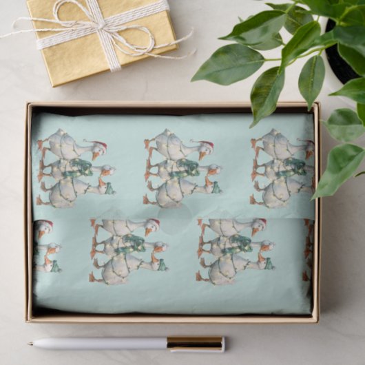 Weihnachten Albern Gänsefeiertag Jolly Seidenpapier (Geschenk)