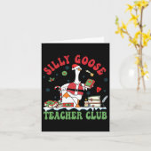 Weihnachten - Alberner Gänselehrer Club Ani Karte (Gelbe Blume)