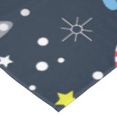 Weihnachten Alien Entführung bigfoot yeti sasquatc Tischdecke (Schrägansicht)