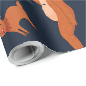 Weihnachten Alien yeti sasquatch bigfoot Geschenkpapier (Rolleneckpunkt)