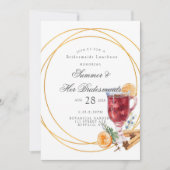 Weihnachten Alkohol Getränke Bridesmaids Mittagess Einladung (Vorderseite)