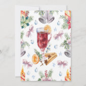 Weihnachten Alkohol Getränke Bridesmaids Mittagess Einladung (Rückseite)