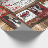 Weihnachten Alles Herz Zuhause Funny Kuh Xmas Geschenkpapier (Ecke)