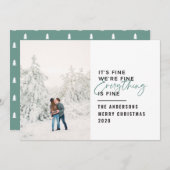 Weihnachten alles ist ein schönes typografisches F (Vorne/Hinten)