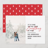 Weihnachten alles ist ein schönes typografisches F (Vorne/Hinten)