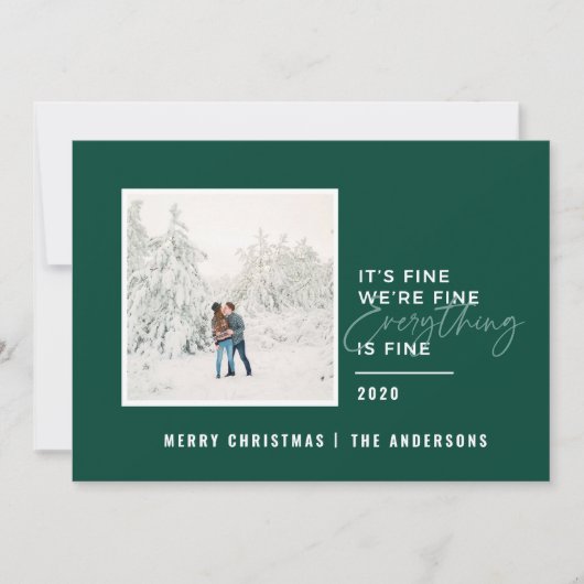 Weihnachten alles ist ein schönes typografisches F (Vorderseite)