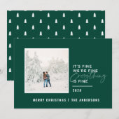 Weihnachten alles ist ein schönes typografisches F (Vorne/Hinten)