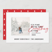 Weihnachten alles ist ein schönes typografisches F (Vorne/Hinten)