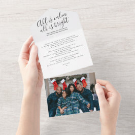 Weihnachten alles ist eine Personalisierte Weihnac All In One Einladung