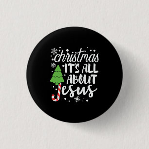 Weihnachten alles über Jesus Button