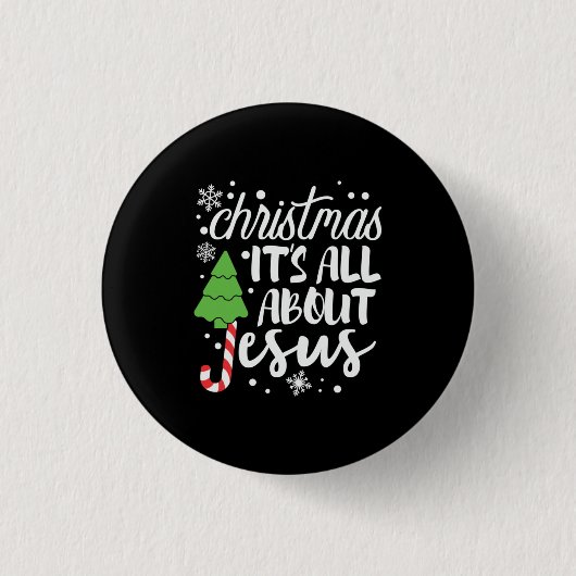 Weihnachten alles über Jesus Button (Vorderseite)