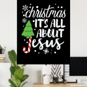 Weihnachten alles über Jesus Poster (Heimbüro)