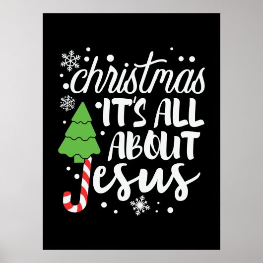 Weihnachten alles über Jesus Poster (Vorne)