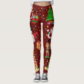 Weihnachten Alles Ugg Sweater Party Leggings (Vorderseite)