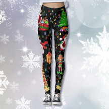 Weihnachten Alles Ugly Sweater Party Leggings 2