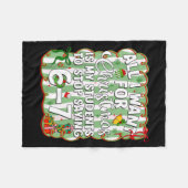 Weihnachten Alles, was ich will, ist, dass Schüler Fleecedecke (Vorderseite (Horizontal))