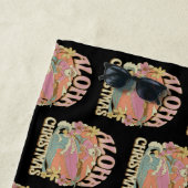 Weihnachten Aloha Surfing Santa Hawaiian Kalikimak Strandtuch (Beispiel)