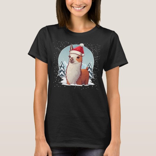 Weihnachten Alpaca Weihnachten T-Shirt (Vorderseite)